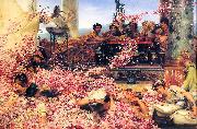 Sir Lawrence Alma-Tadema,OM.RA,RWS The Roses of Heliogabalus France oil painting artist